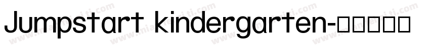 Jumpstart kindergarten字体转换